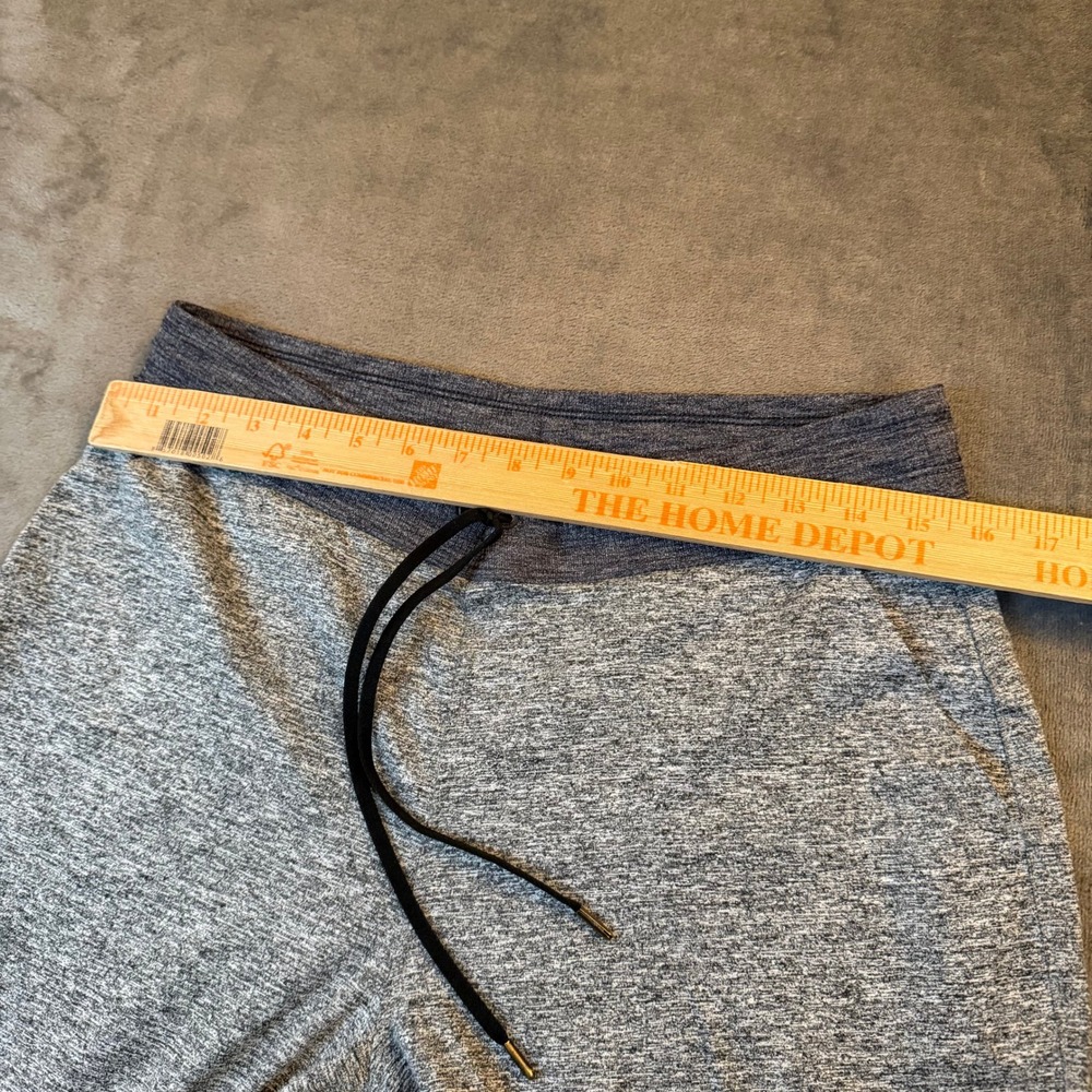 Athleta Gray Space Dye Joggers Womens Medium Blue Waistband Activewear 31x27" - Picture 6 of 10